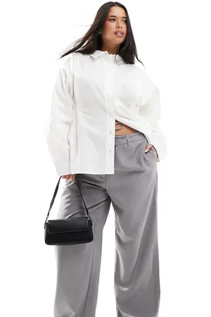 ONLY Pantalones con lazada en la cintura de