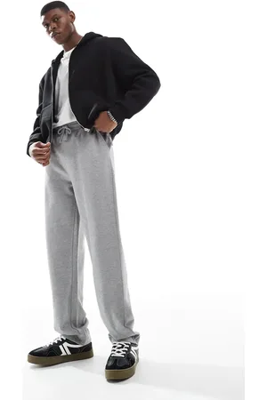 ASOS Joggers gris jaspeado básicos de pernera recta de