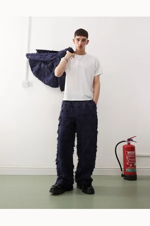 Reclaimed Pantalones de sastre con diseño deshilachado de (parte de un conjunto)