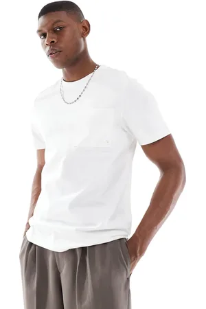 Farah Camiseta blanca con bolsillo Stacy de