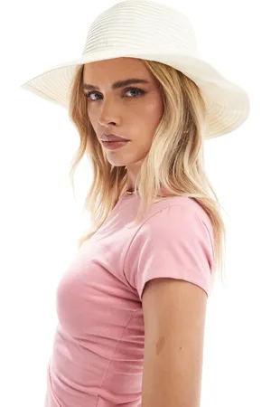 Accessorize Sombrero flexible de ala ancha con diseño plegable de canalé de