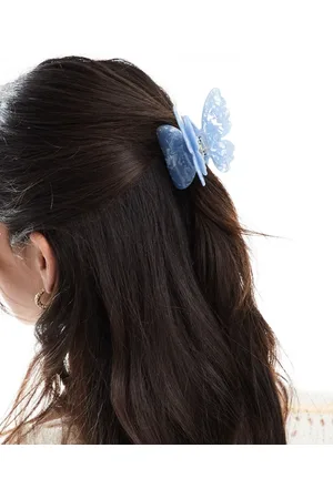Accessorize Pinza para el cabello azul con diseño de mariposa de