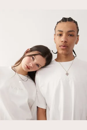 Vans Camiseta básica y extragrande con logo estampado en la espalda de