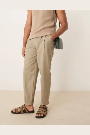 ASOS Chinos de vestir caquis de corte tapered extragrande de algodón de -Verde