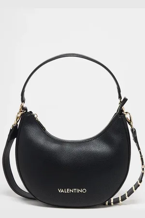 VALENTINO Bolso de hombro negro estilo saddle Alexia de Valentino