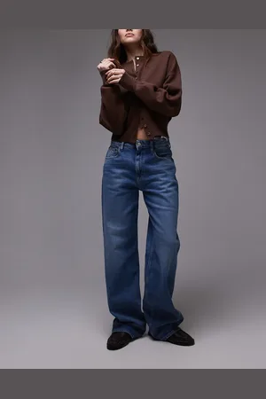 Tommy Hilfiger Vaqueros de corte recto holgado y talle medio con lavado medio Mia de -Azul