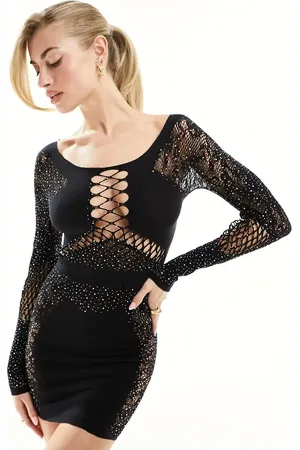 Ann Summers Vestido con strass Paisley de