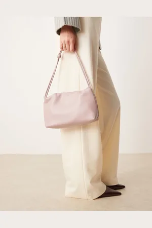 ASOS Bolso de hombro rosa empolvado con diseño estilo nube y detalles de nudos en el asa de