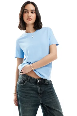 VERO MODA Camiseta azul aire de