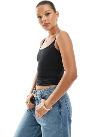 JJXX Camiseta negra de tirantes de
