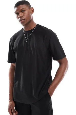 Only & Sons Camiseta negra holgada plisada de (parte de un conjunto)