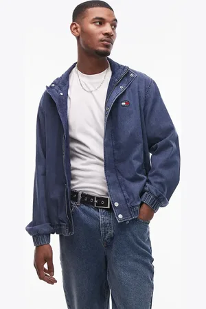 Tommy Hilfiger Chaqueta vaquera básica con lavado medio y solapas de -Azul