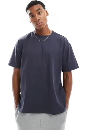 Cotton On Camiseta azul marino de corte cuadrado de Cotton On