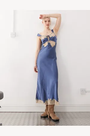 Reclaimed Vestido lencero de tirantes de