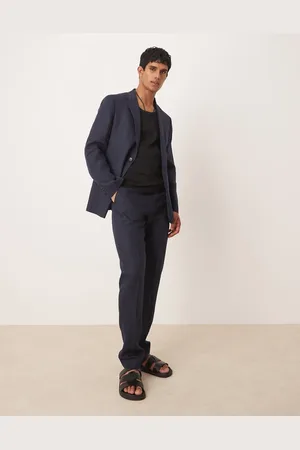 MANGO Pantalones de sastre de lino de (parte de un conjunto)