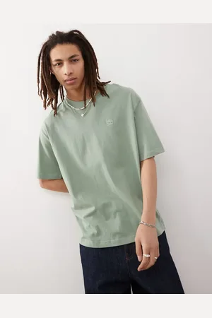 Timberland Camiseta verde extragrande con logo pequeño Dunstan River de