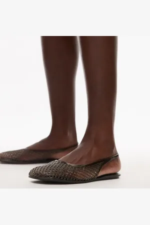 Topshop Bailarinas negras destalonadas de goma Harper de