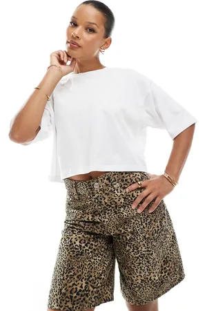 JJXX Camiseta corta blanca extragrande de