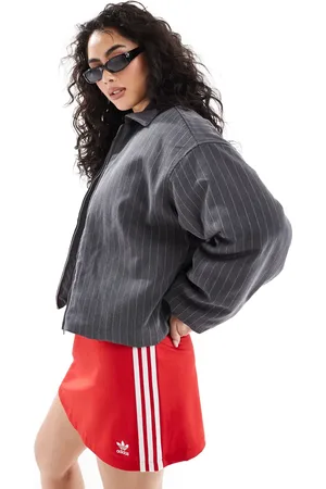 Monki Chaqueta bomber con raya diplomática y relleno ligero de