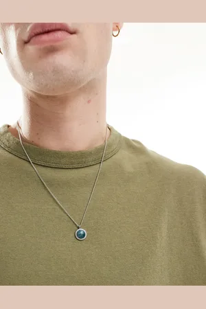 ASOS Collar con colgante de piedra redonda de