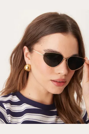 ASOS Gafas de sol brillante de estilo ojos de gato de metal de