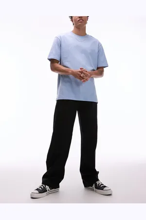 Dickies Pantalones negros de pernera ancha y estilo worker con pinzas Unionville de