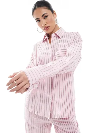 Threadbare Camisa a rayas extragrande con botones de (parte de un conjunto)