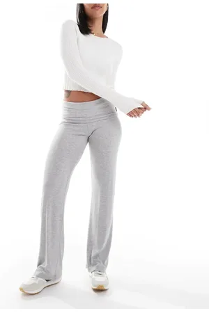 Cotton On Pantalones de pijama jaspeado con cinturilla plegable de canalé Sleep Recovery de Cotton On
