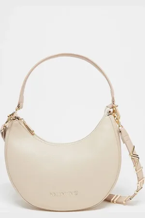 VALENTINO Bolso de hombro color estilo saddle Alexia de Valentino-Blanco