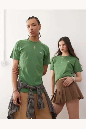 Vans Camiseta de corte estándar con logo en la parte izquierda del pecho de