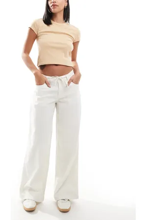 Hollister Pantalones holgados con cordón ajustable de - neutro