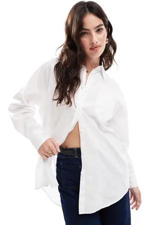 Cotton On Camisa blanca extragrande de popelina de Cotton On