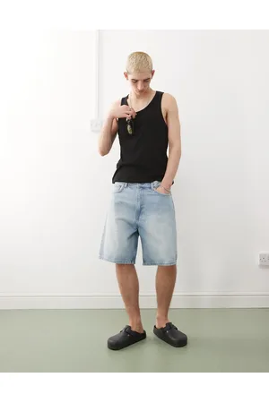 Weekday Pantalones cortos vaqueros azules holgados Galaxy de