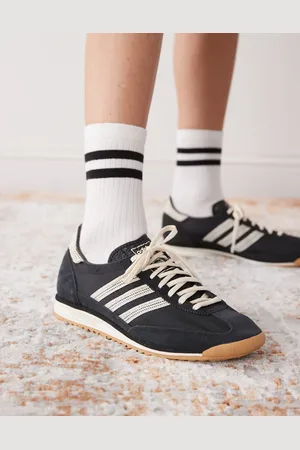 adidas Zapatillas de deporte negras y color crema de croché SL72 OG de