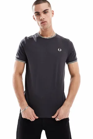Fred Perry Camiseta ribeteada en oscuro de