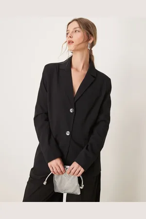 Miss Selfridge Americana negra básica extragrande de