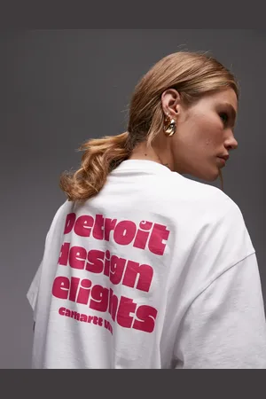Carhartt Camiseta blanca con estampado trasero Day Off de