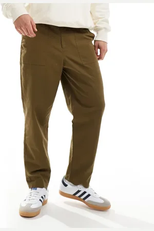 Farah Chinos caquis de corte tapered y estilo worker con diseño de parches Hawtin de -Verde