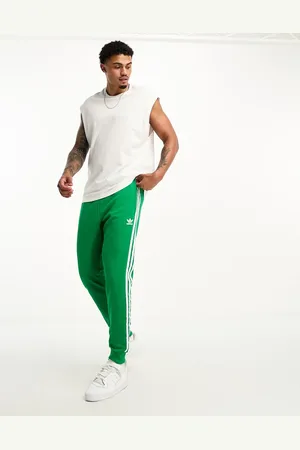 adidas Joggers verdes y blancos de