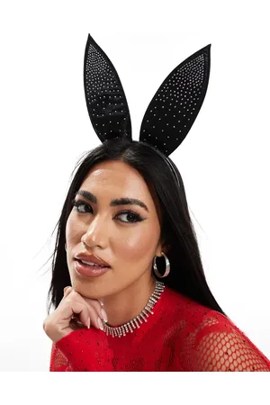Ann Summers Orejas de conejo negras con strass de