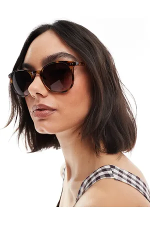ASOS Gafas de sol efecto redondeadas de -Marrón