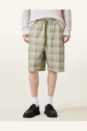 AllSaints Pantalones cortos marrón claro empolvado de tejido de sudadera Benji de