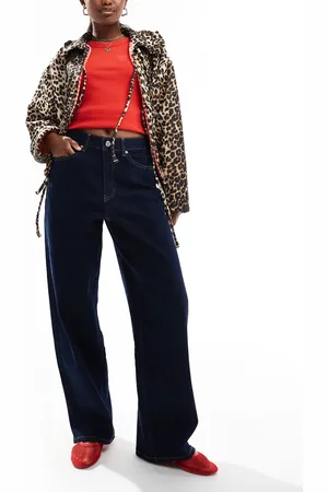 Miss Selfridge Vaqueros azul añil holgados de