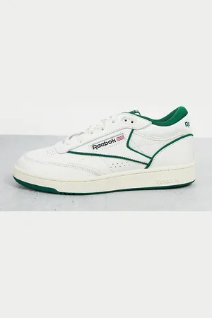 Reebok Zapatillas de deporte y verdes Club C Mid II exclusivas en ASOS de -Blanco