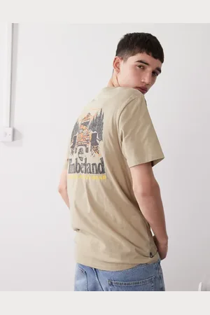 Timberland Camiseta beis con estampado en la espalda Back On The Road de -Neutro