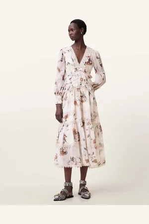 AllSaints Vestido midi Zora de