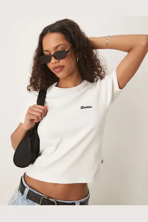 Dickies Camiseta de corte alargado con diseño encogido y logo bordado Lewistown de