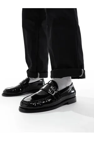 ASOS Mocasines negros con hebilla de