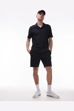 MANGO Pantalones cortos de vestir con cordón ajustable de punto de