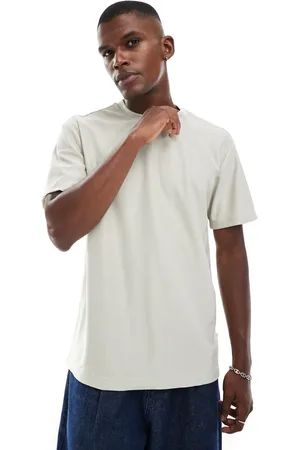Only & Sons Camiseta beis plisada y holgada de -Blanco